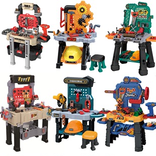 Cross-border simulation maintenance tool electric drill electric saw screw tool table engineering cap repair house tool toy