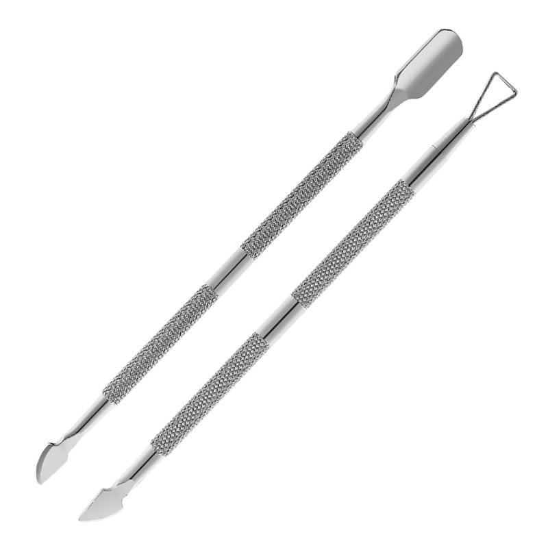 Factory wholesale nail art steel push stainless steel double-headed steel push dead skin push double-headed nail removal planer in stock