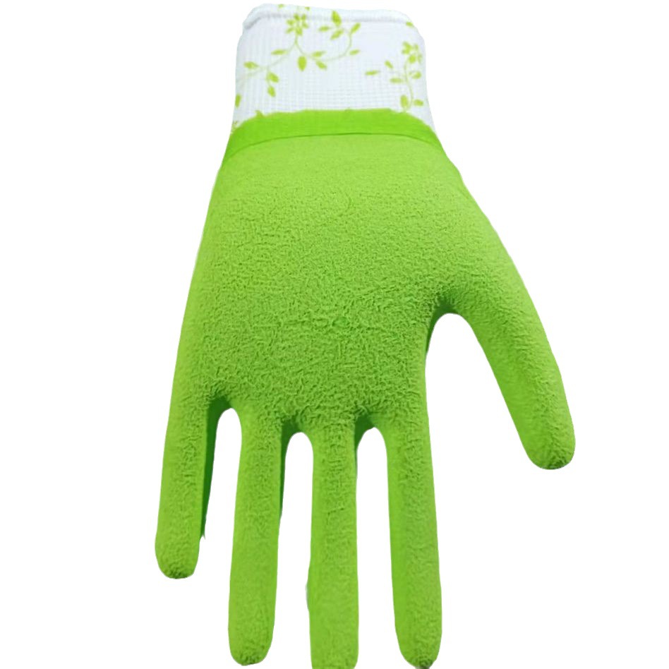 Women's Protective Protective Gloves Breathable and Comfortable Anti-Puncture Protective Gardening Gloves Printed Cross-Border Long Tube