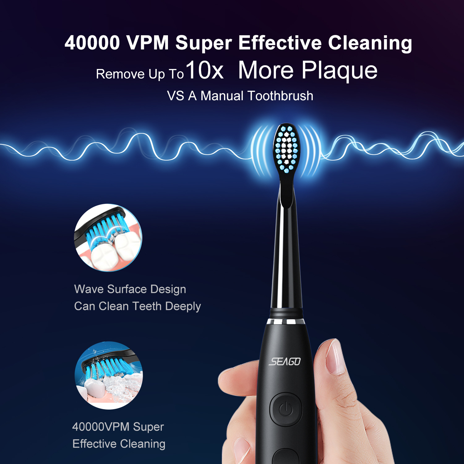 [365 Days of Endurance] Factory Direct Supply Adult Electric Toothbrush Charging Sonic Intelligent Automatic Cross-border Wholesale