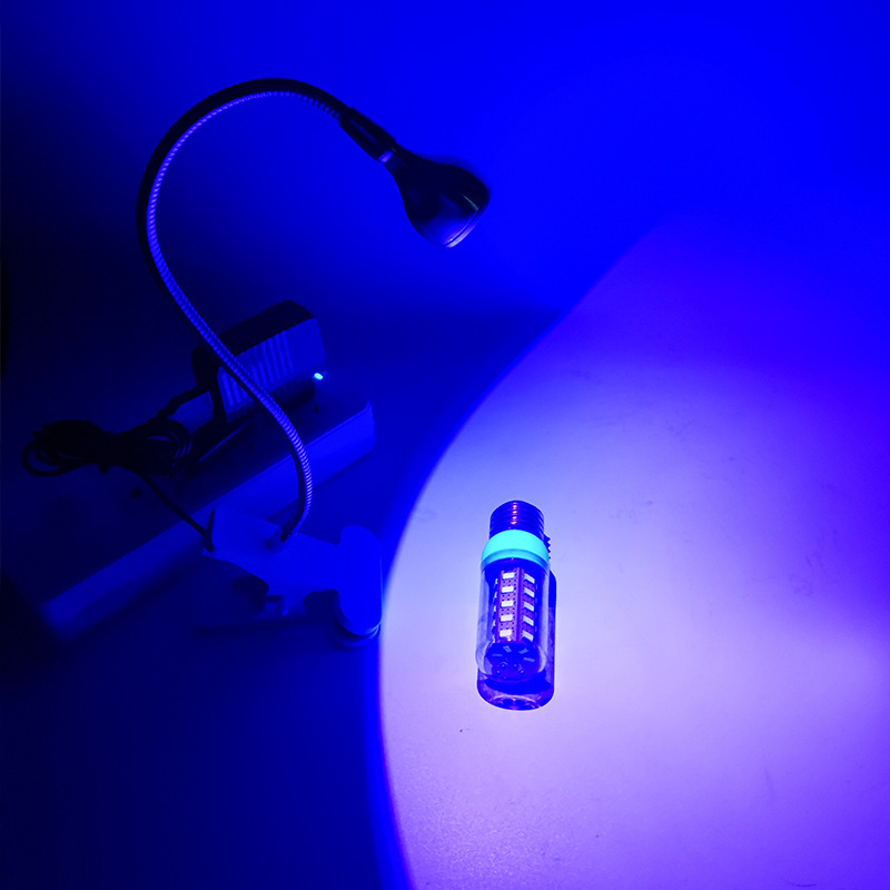 nail lamp led desk lamp night light gooseneck UV curing purple light phone repair lamp USB clip lamp dormitory lamp