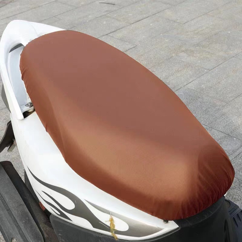 Electric motorcycle seat cover waterproof sunscreen Emmayadi battery car seat cover universal elastic leather heat insulation pad