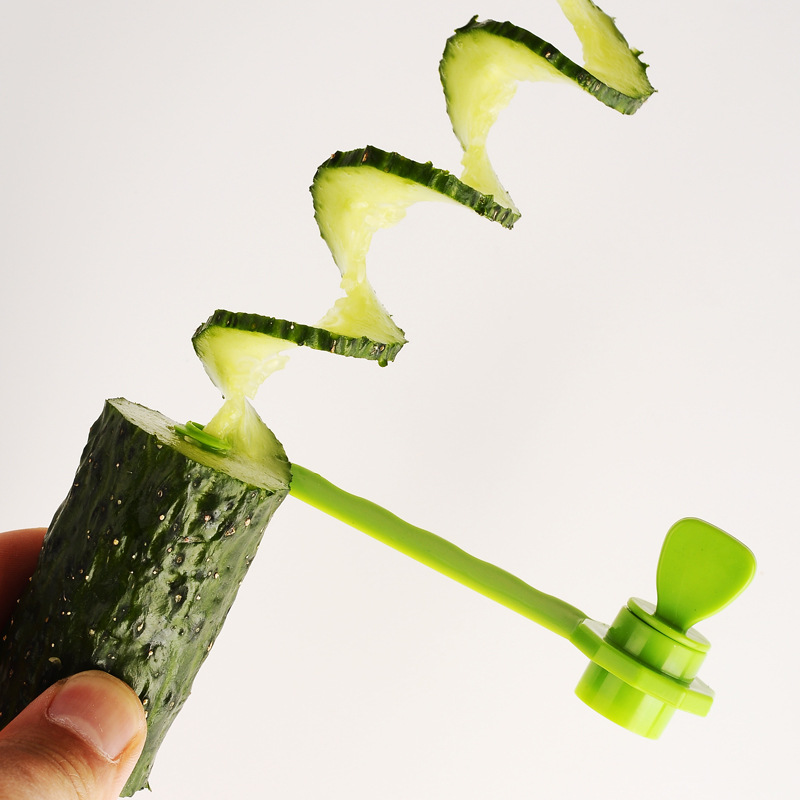 Magic vegetable curler creative lazy spiral cutting cucumber artifact whirlwind potato slicer rotating potato tower knife