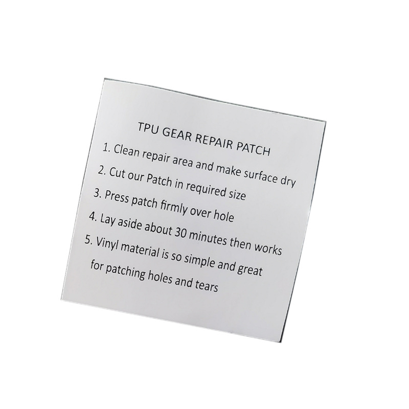 TPU self-adhesive swimming pool repair subsidy inflatable production Lu elastic repair sheet assault clothing hovercraft tent repair sheet