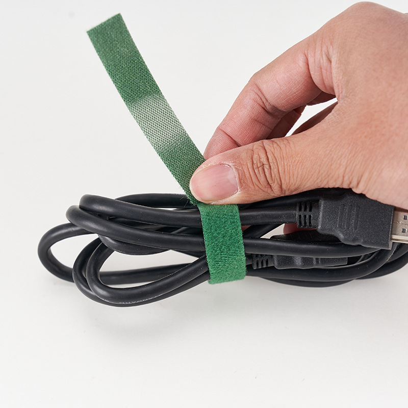 Factory Direct Supply Self-adhesive Back-to-back Storage Strap Colorful Velcro Durable Cable Tie Nylon Velcro