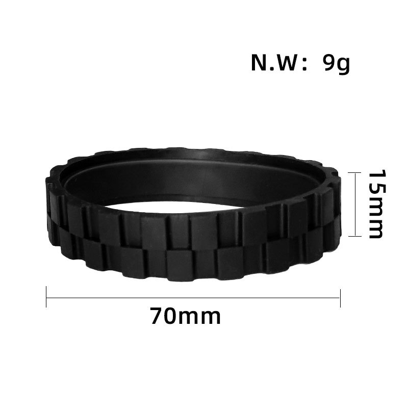 Suitable for irobot millet stone sweeper anti-wear black tire leather wheel set accessories