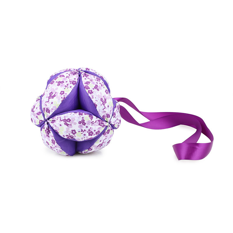 Children's Hand-held Ball Baby Interactive Cloth Ball Kicking Silk Ribbon Embroidered Ball