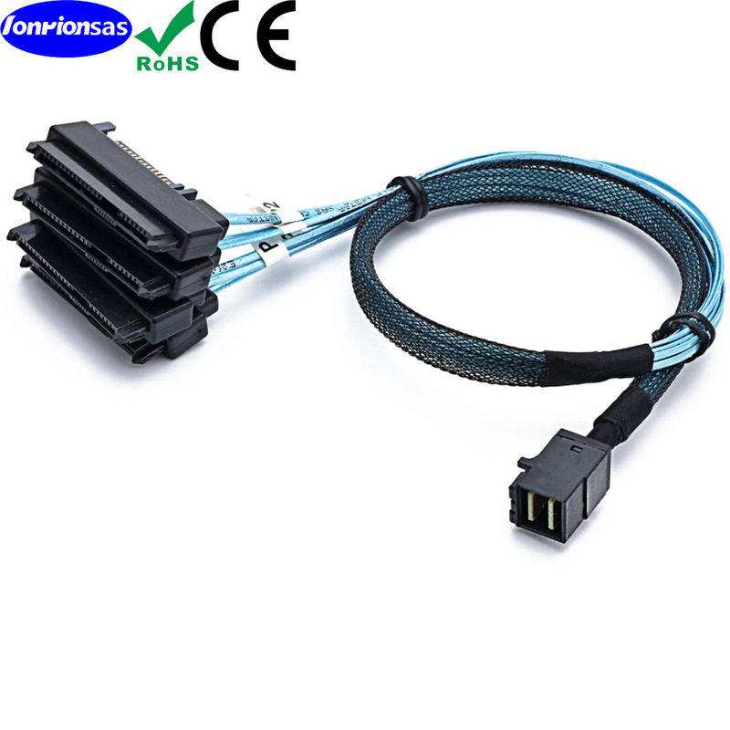 Mini sas SFF-8643 to 29pin SFF-8482 2 in 1ハードドライブ・サーバ・ケーブル|undefined