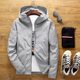 Spring and Autumn Men's Jacket Large Size Coat Teenagers Korean Thin Top Clothes Hooded Trench Coat Coat Printed logo