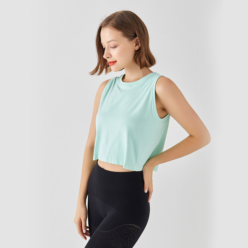 New Sports Yoga Clothing Women's Quick-drying Loose Top All-match Casual Blouse Sweat-absorbent Breathable T-shirt Thin Spring and Summer