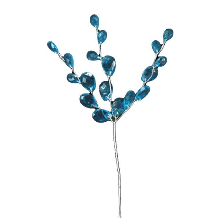Spot 3 fork multi-color acrylic water drop string flat water drop string crystal lamp jewelry wedding venue wreath decoration