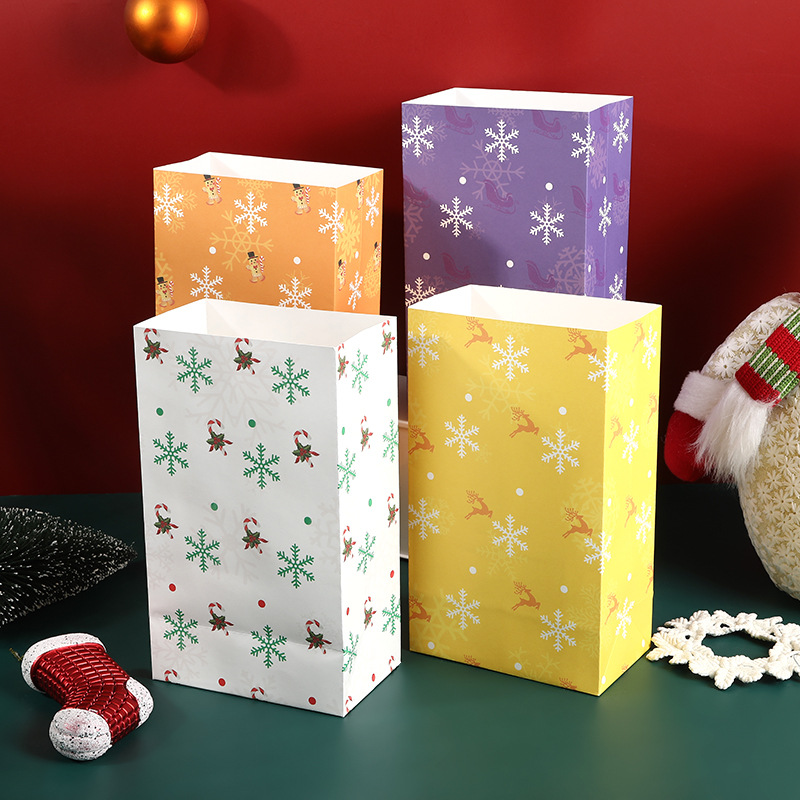 Christmas Candy Bag Halloween Gift Bag Christmas Gingerbread Man Apple Wrapping Gift Wrapping Paper Bag