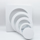 Cube circle combination White