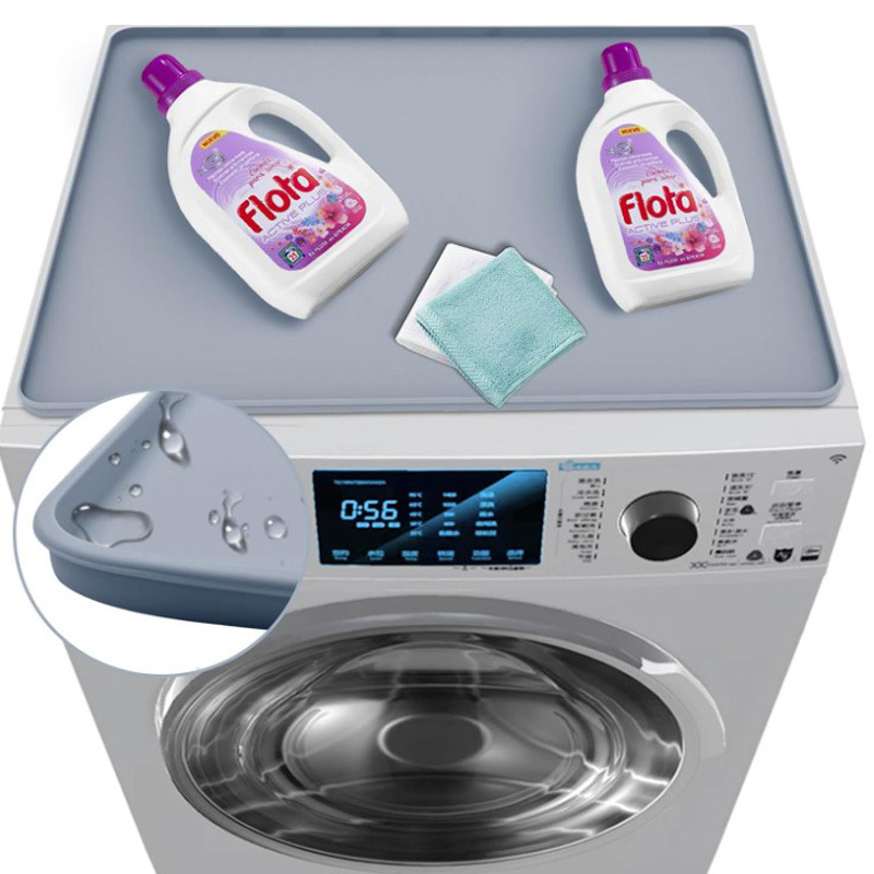 New washing machine silicone protective pad dryer top pad waterproof dustproof storage pad multi-purpose silicone mat