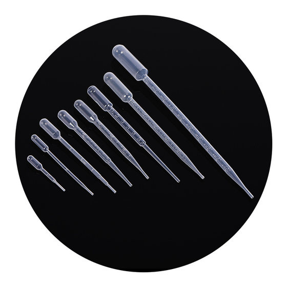 Disposable Pap Pipette Plastic Dropper Scale Experimental Pipetting Dropper 0.2ml0.5ml1ml2ml3ml5ml