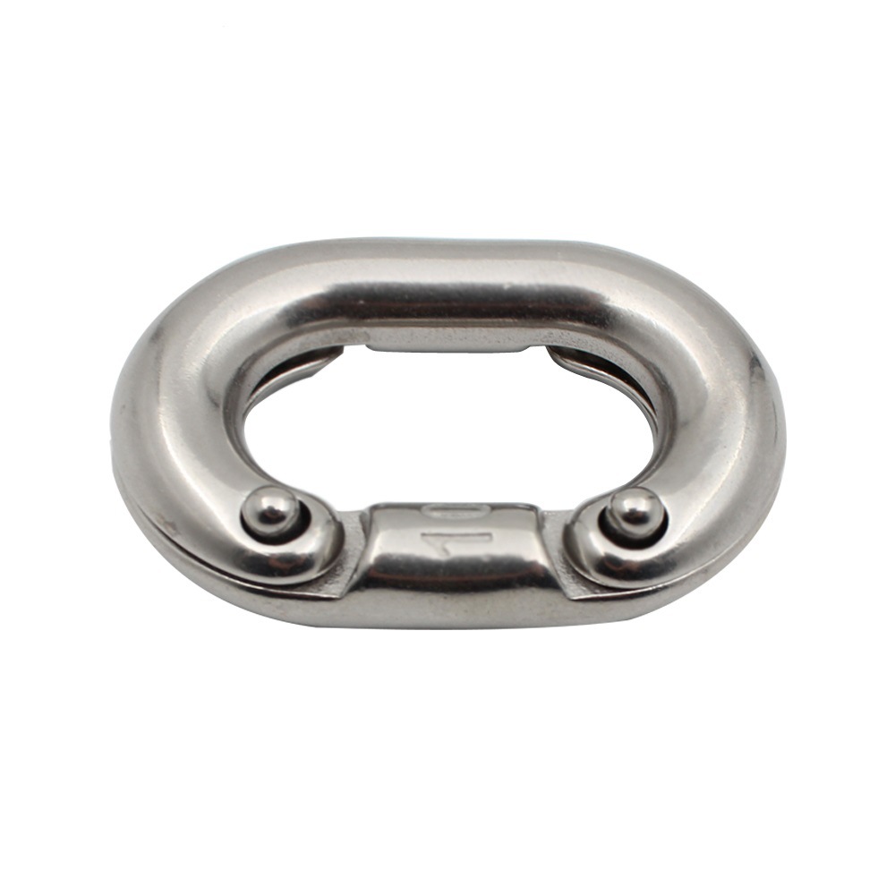 Stainless steel 316 chain buckle chain card chain connection buckle quick connection ring riveting chain Buckle