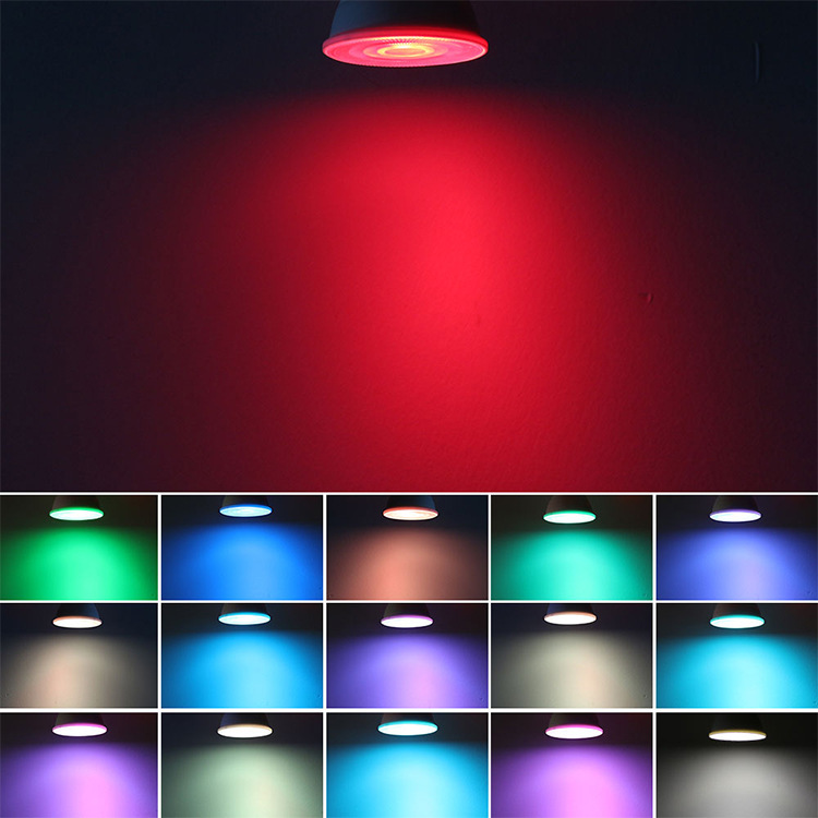 SOURCE Factory LED RGBW lamp Cup plastic package aluminum lamp Cup plastic package aluminum lamp Cup remote control lamp GU10
