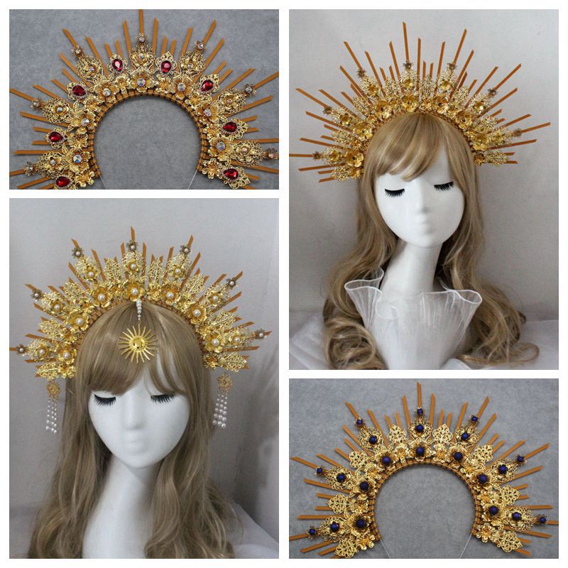 Lolita Halo Angel Hairband Material Bag Handmade Church Sun Crown Exaggerated Photo Photo Headwear Accessories