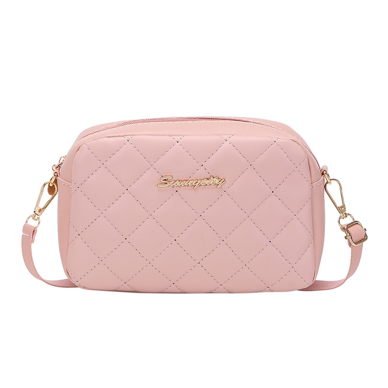 Foreign trade diamond embroidery line ladies camera bag consignment 2022 autumn winter summer autumn Korean new slung shoulder mobile phone bag