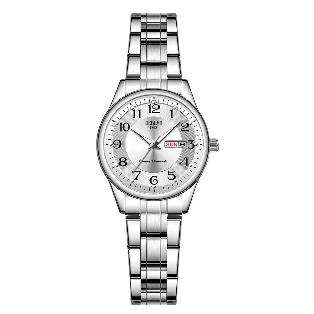 Niche Light Luxury Digital Waterproof Non-mechanical Watch Ladies Calendar Luminous New High-value Explosive Gift Watch