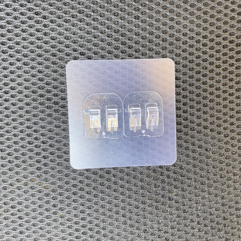 7x7 transparent double snap button