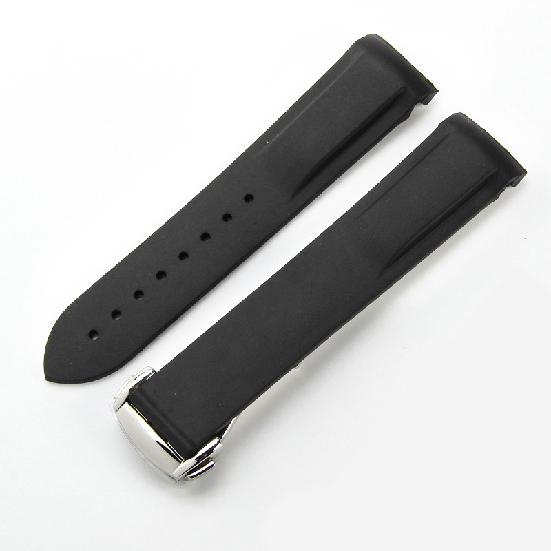 Silicone Watch Strap Fit Omega Seahorse Men's Cosmic Ocean Series Rubber Sport Strap 20 22mm