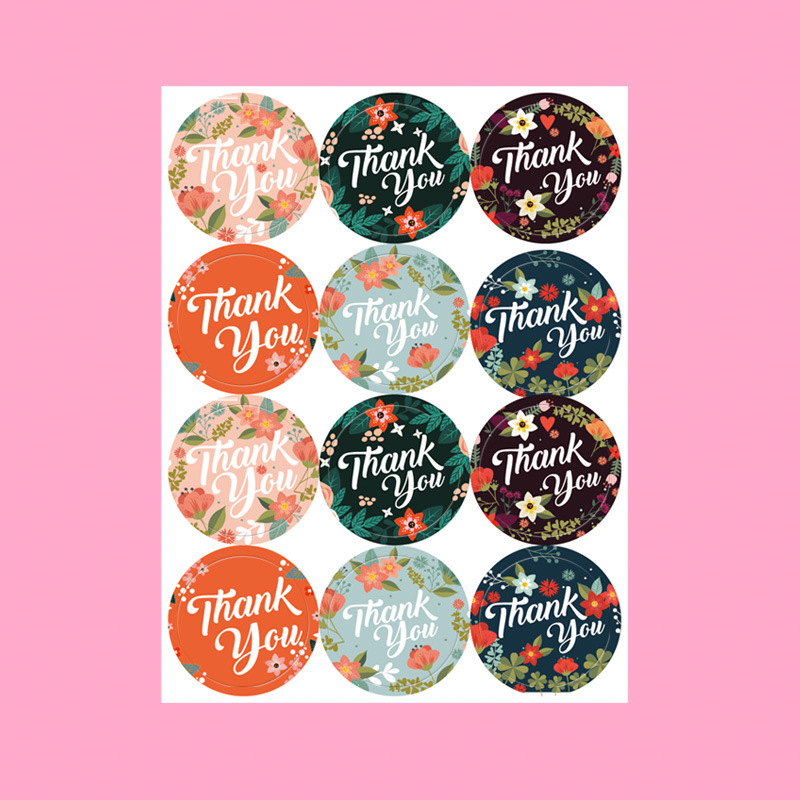 Sealing sticker THANK YOU hot sale THANK YOU round sealing sticker adhesive sticker