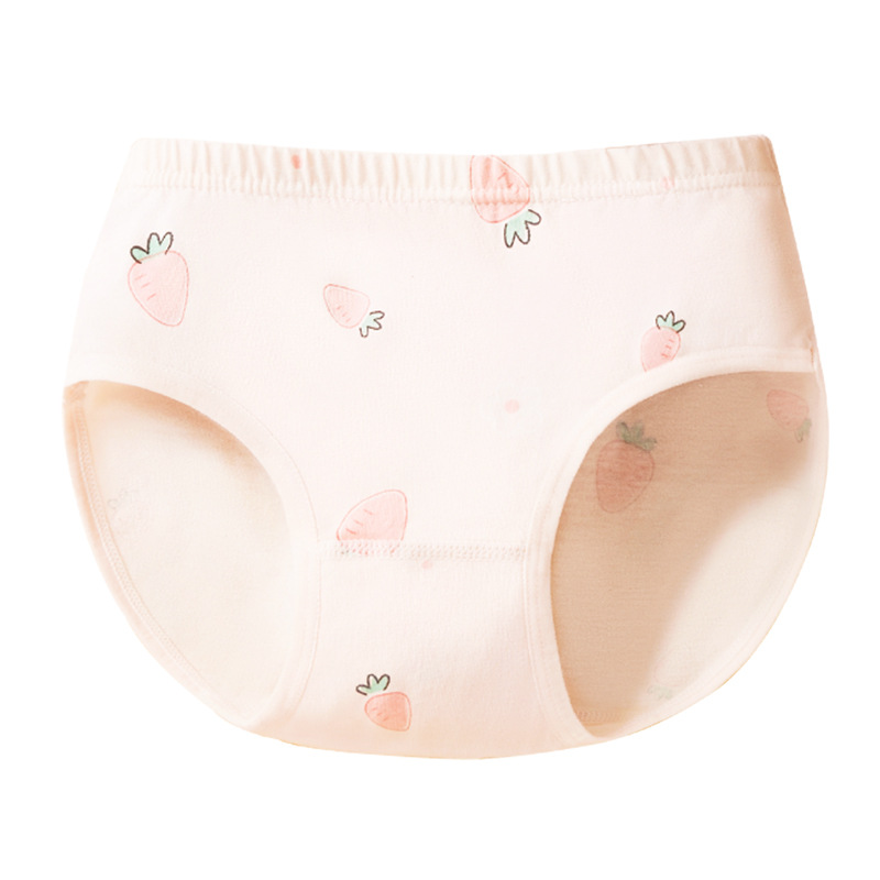 Summer Children's Middle and Large Children's Girls' Underwear Briefs Pure Cotton 12-year-old Shorts Class A Shorts with No Butt