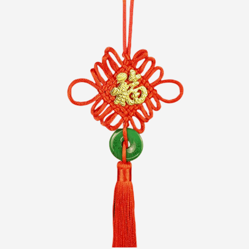 Yiwu Wholesale Ten-plate boutique Chinese knot stickers pendant safety buckle Lucky Lucky holiday home festive ornaments