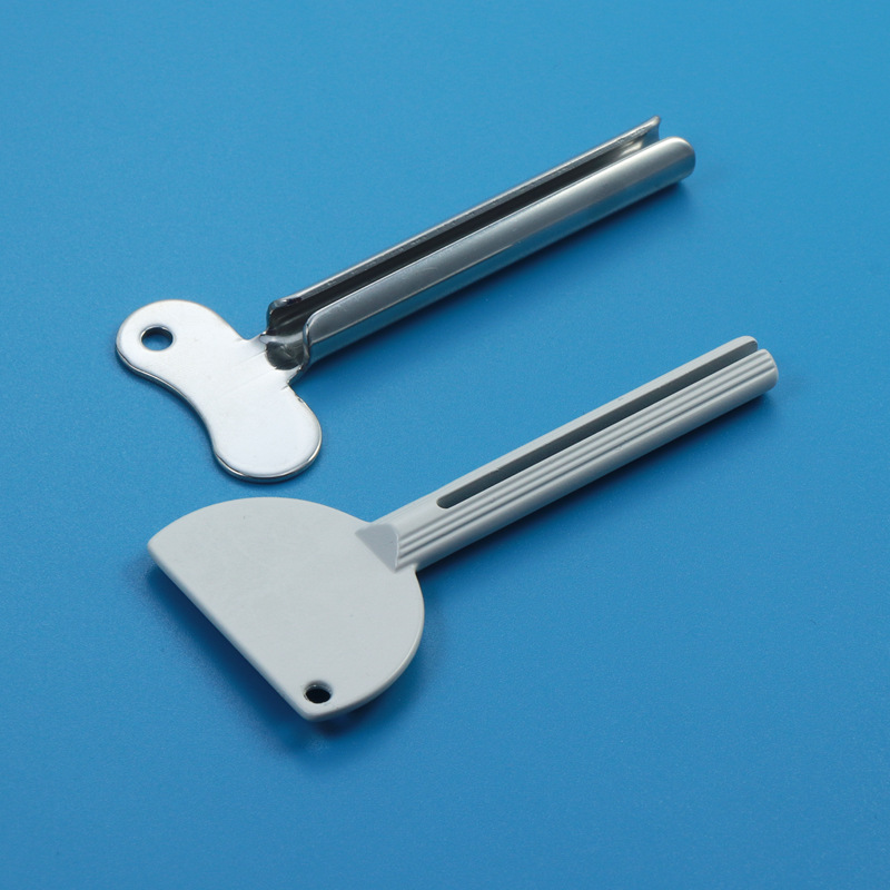 Stainless Steel Toothpaste Squeezer Manual Metal Cosmetic Paste Squeezer Hair Coloring Cream Pigment Toothpaste Holder