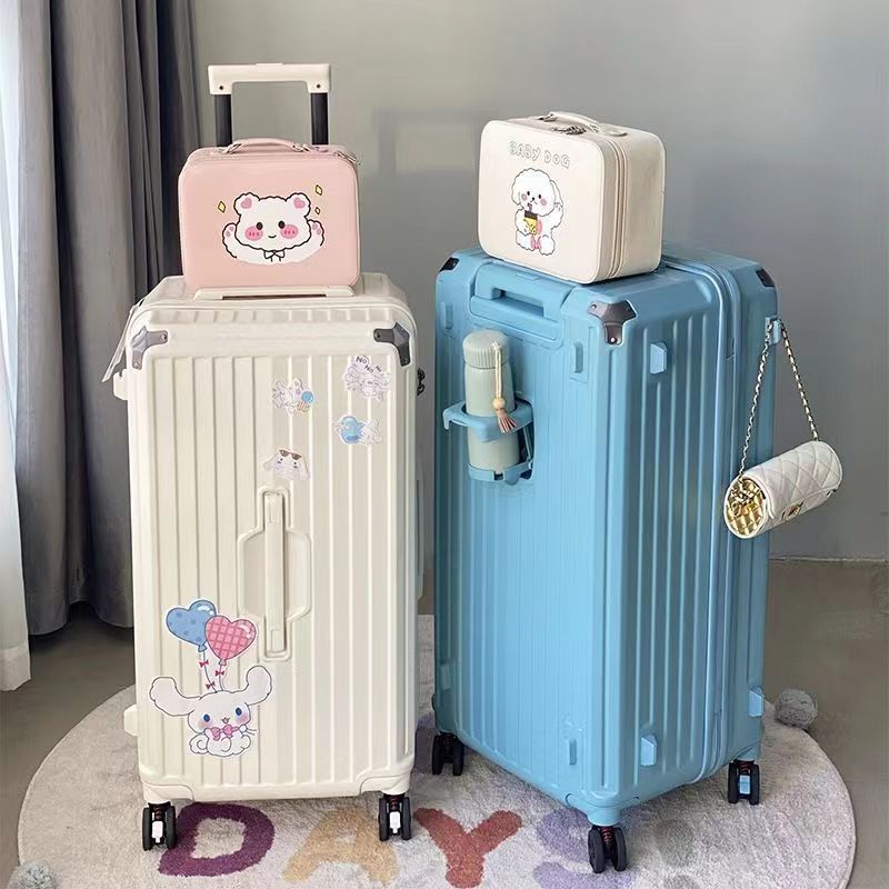 New large capacity Internet celebrity luggage women's high-looking multi-functional mute five-wheel password trolley case trendy men