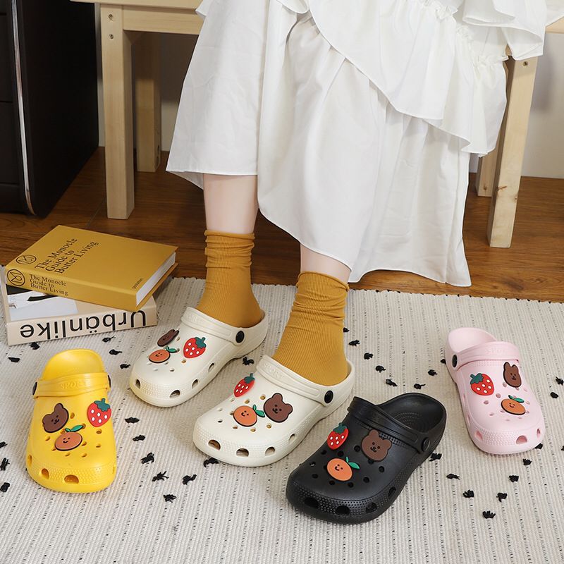 Cave Shoes Women's ins Trendy Internet Popular Cute Girl's Hearts Beach Sandals and Slippers Women's Summer Outwear Shoes