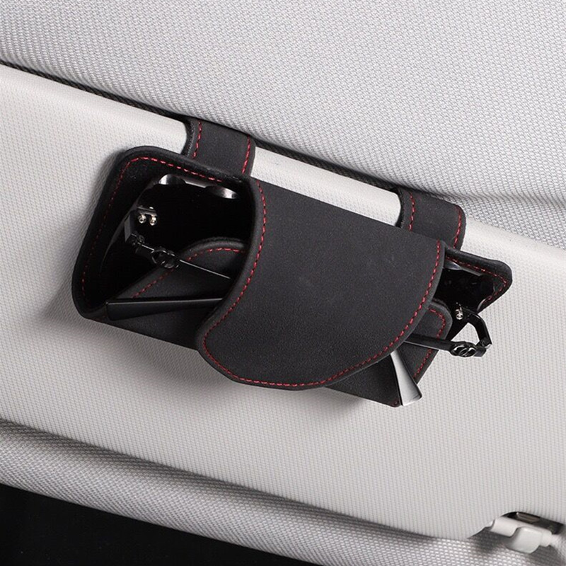 車用メガネケースフリップファーサンバイザー手形収納クリップメガネクリップサングラスケース車載サングラスケースバッグ|undefined