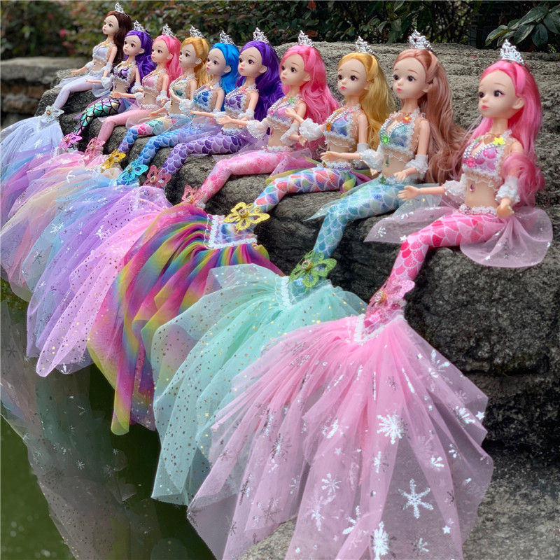 12 inch Ariel Mermaid Doll Girl Toy Princess Children's Birthday Gift Doll Doll