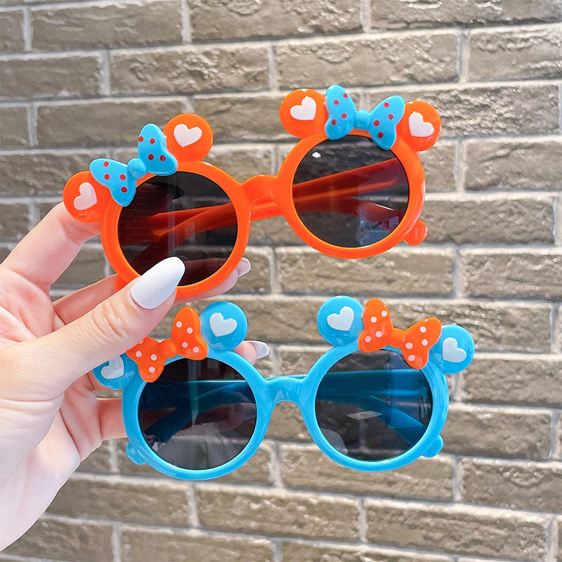 Children's Sunglasses Girls Mickey Super Cute Baby Sunglasses Anti-ultraviolet Cartoon Cute Little Girl Sunshade Glasses