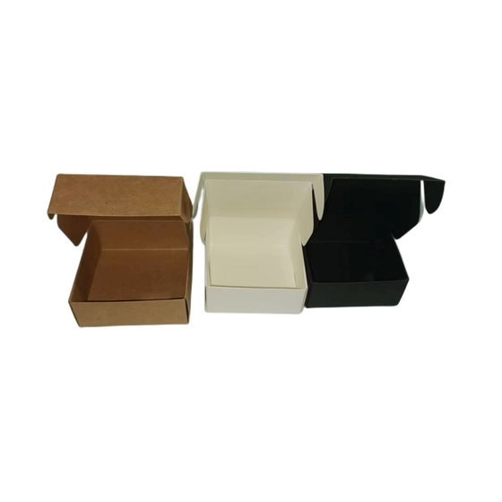 Handmade soap carton discount Kraft paper color printing aircraft Box square window film packaging box refrigerator sticker box