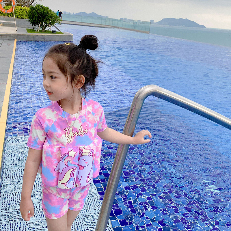 2022 Girls' Swimwear Children's Buoyancy Swimwear Girls' Conjoined Children's Baby Cute Toddler Swimming Equipment