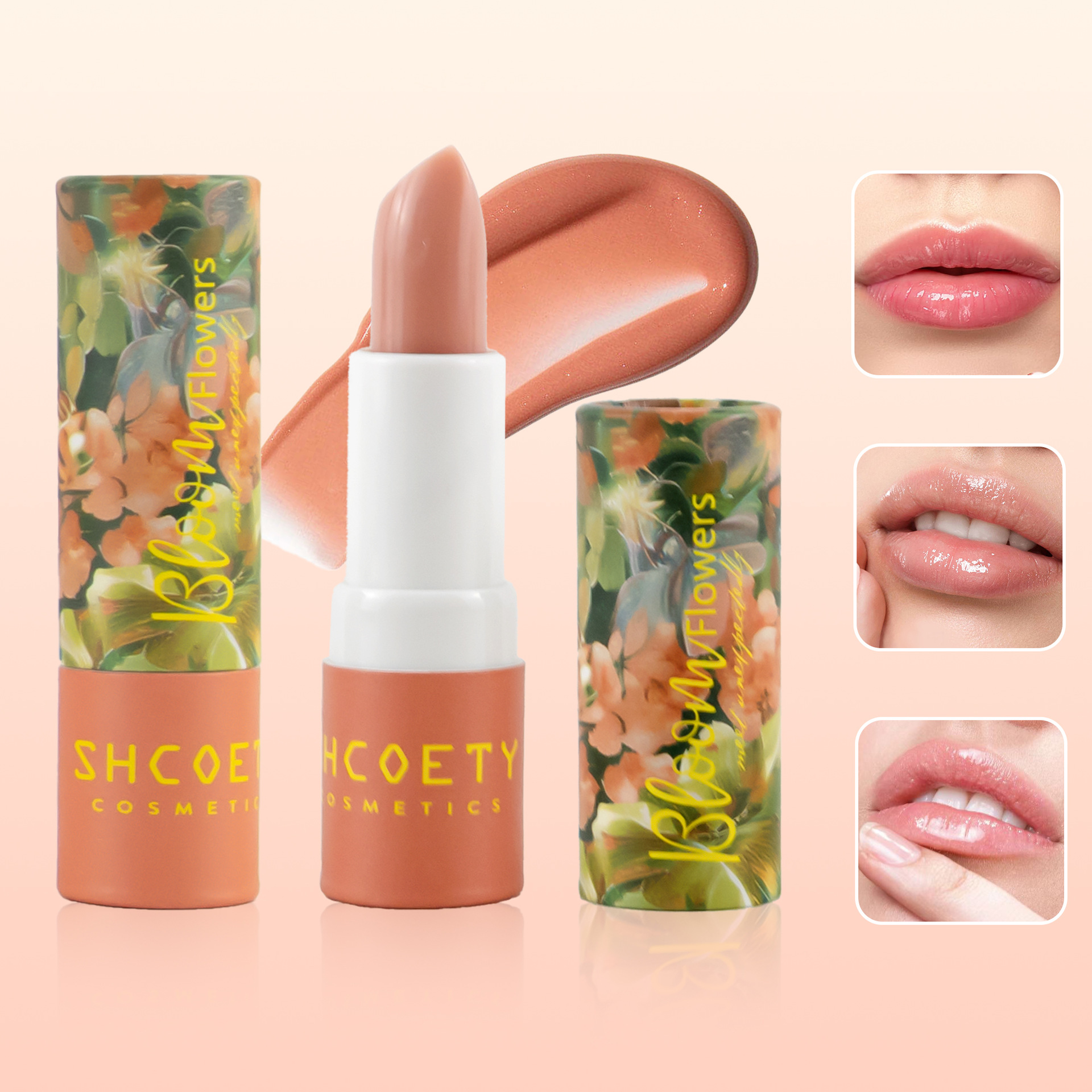 New SHCOETY Moisturizing Lasting Lip Balm Lipstick Deflectating Cross-border Nude Color
