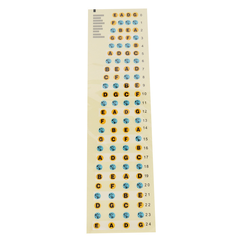 Bass Scale Sticker 4 String Bass Special Sticker Finger Board Sticker Pitch Pitch Finger Board Sticker Piano Sticker Accessories