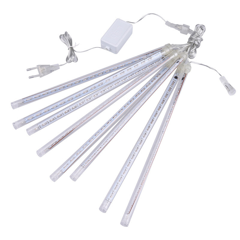 led meteor shower lights string outdoor waterproof solar festival street lighting engineering courtyard hanging tree decorative lights