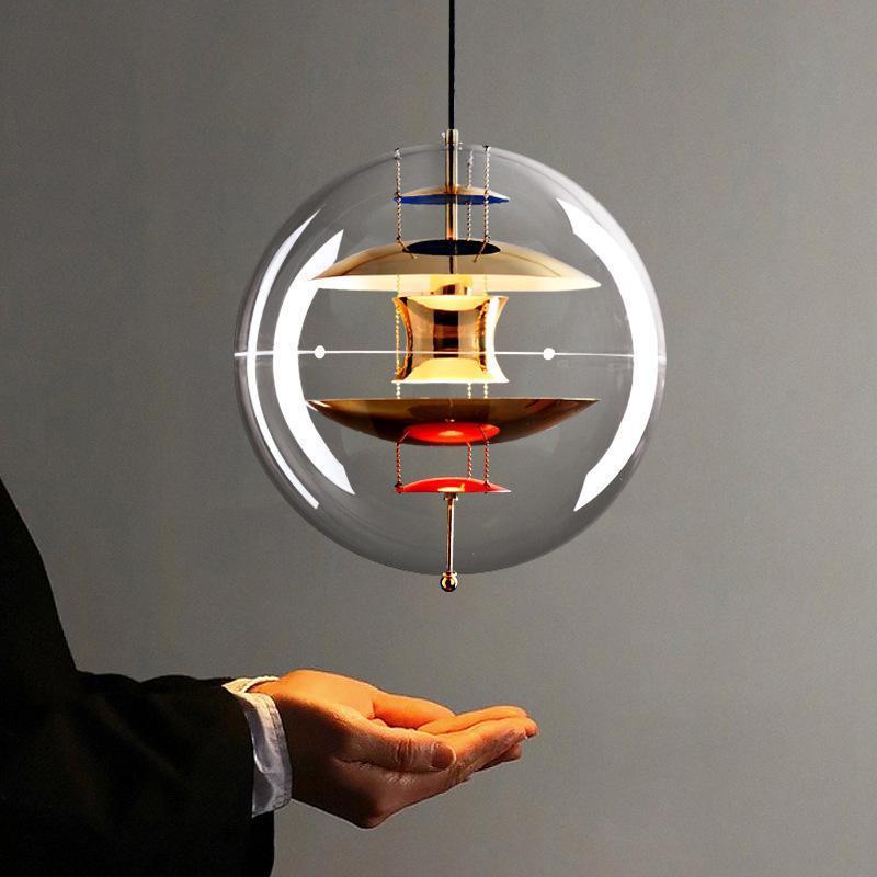 Danish Personality Spherical Planet Lamp Creative Nordic Coffee Shop Tea Room Bar Counter Designer Chandelier Drop Ship