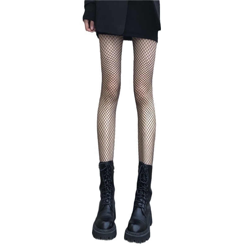 Black stockings women's sexy ultra-thin anti-hook mercerized legs sexy artifact polka dot black fishnet socks high-grade air sense