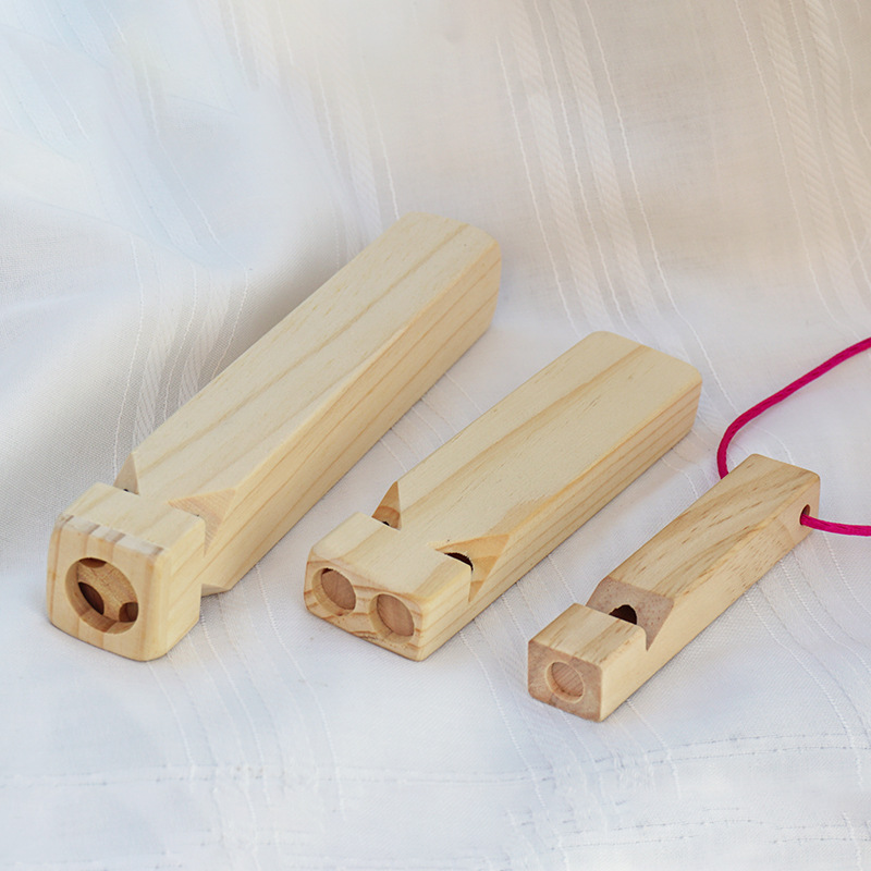 Solid wood porous train whistle wooden children's playing instrument Orff musical instrument wholesale music toy