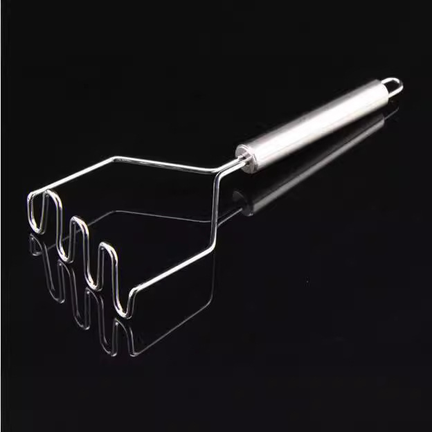 Cross-border stainless steel wave-shaped potato press mud press potato press potato Press