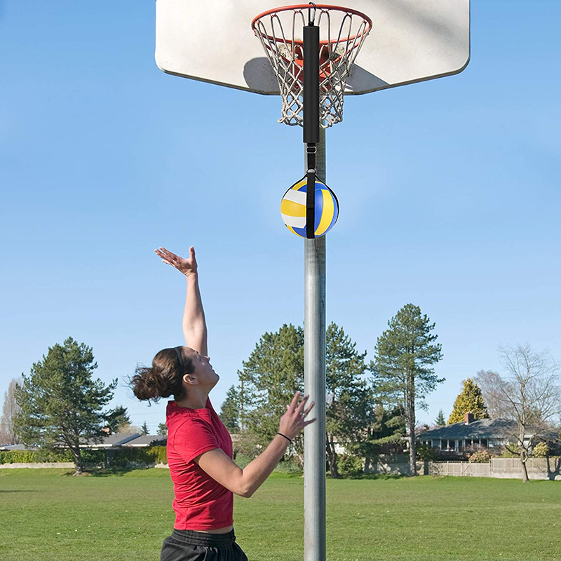 Amazon hot selling hanging volleyball with basketball with jump trainer swing ball training with buckle ball training rope