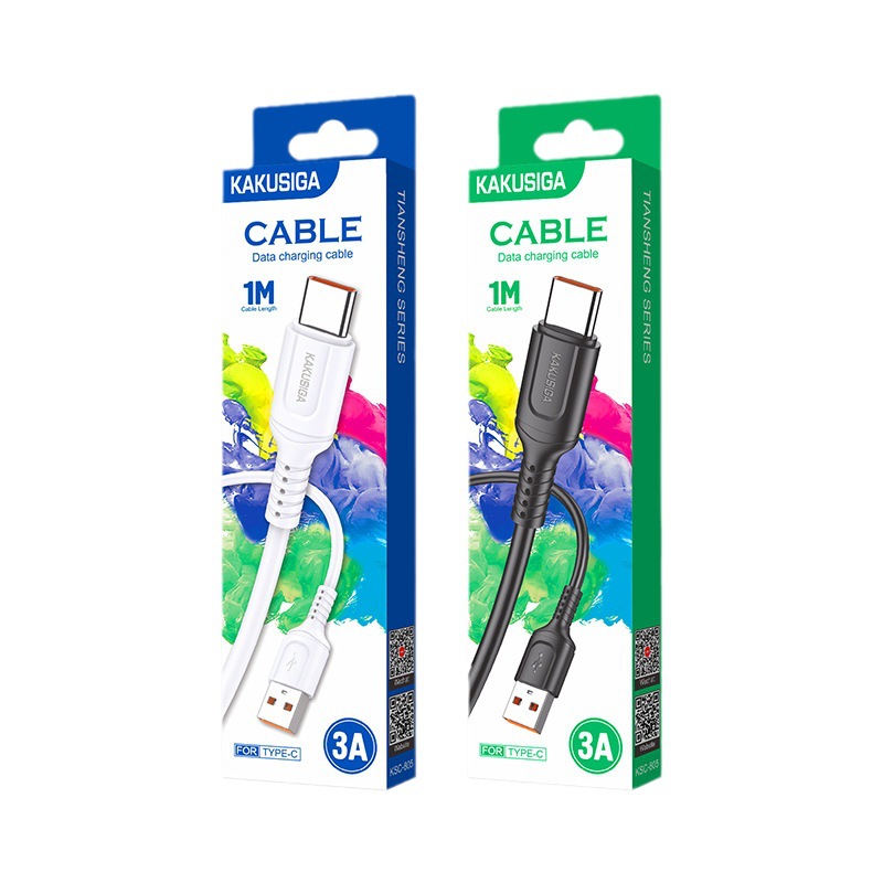 KAKUSIGA charging data cable 1m for Apple Android type-c fast charging data cable factory wholesale