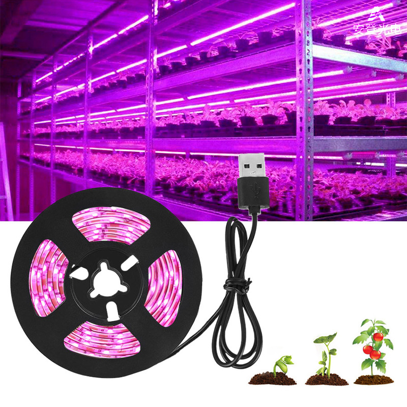 Led 成長ライトストリップ USB 電源 5v2835 フルスペクトル野菜花サプリメントライトストリップ屋内植物用|undefined