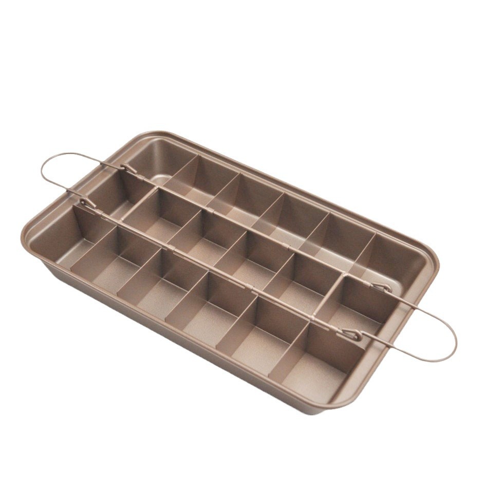 Brownie Cake Baking Pan Non-stick Carbon Steel Cake Mold Square Splittable Cake Pan Brownie Pan