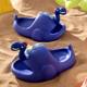 Thick Bottom Snake Neck Dinosaur Parent-Child Slippers Women's Long Neck Dragon Home Cartoon Children's EVA Sandals Shit Feeling Couple Men