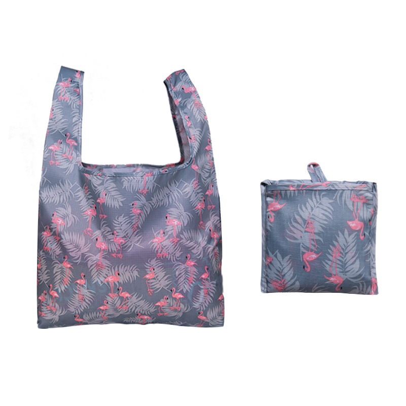 Cross-Border special folding shopping bag portable environmental protection bag large waterproof color handbag can be printed logo printing